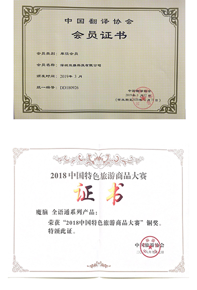 公司荣誉